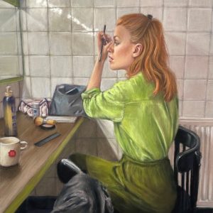 Marit in de kleedkamer | 28x38cm