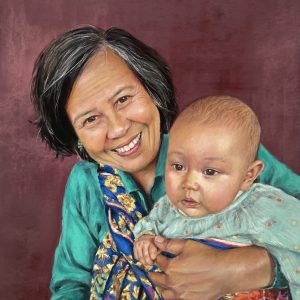 Oma en Kleinkind | 31x38cm